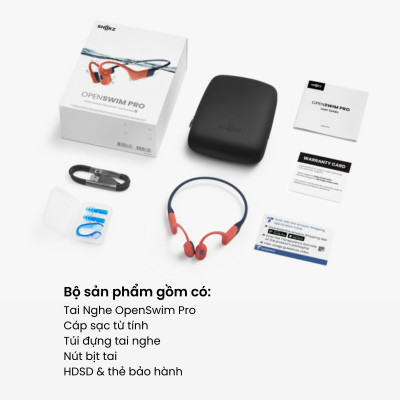 [MỞ BÁN] Tai Nghe Thể Thao Truyền Âm Thanh Qua Xương SHOKZ OPENSWIM PRO S710 Bluetooth Kết Hợp Lưu Trữ MP3 32GB - Hàng Chính Hãng
