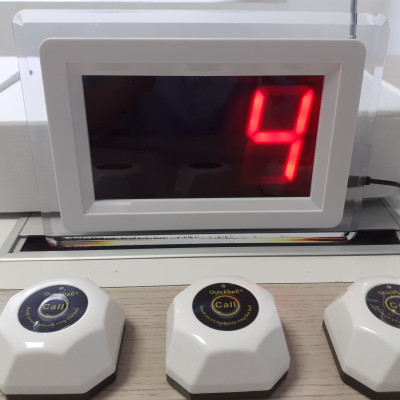 Bộ chuông gọi phục vụ không dây WL-CR23 + 5 nút chuông C100 cho nhà hàng, quán cà phê...