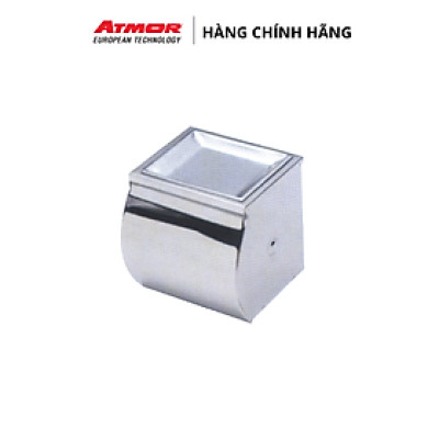 Hộp Đựng Giấy Vệ Sinh Inox Cao Cấp Gắn Tường Có Khay Để Điện Thoại ATMOR TD-8305A-D (HÀNG CHÍNH HÃNG)