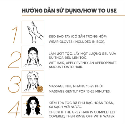 Gel Gội Phủ Bạc Vitamin B5 Flash 200ml (P05 - NÂU MOCHA)