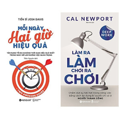 Combo Sách Làm Ít Hiệu Quả Nhiều ( Mỗi Ngày Hai Giờ Hiệu Quả + Làm Ra Làm Chơi Ra Chơi ) Tặng Boookmark Tuyệt Đẹp