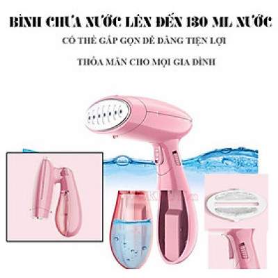 BÀN LÀ HƠI NƯỚC CẦM TAY 1500W ỦI PHẲNG MỌI LOẠI VẢI  - HÀNG CHÍNH HÃNG