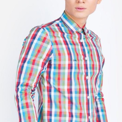 Áo Sơ Mi Nam Tay Dài Aligro Sọc Đỏ ALGS061