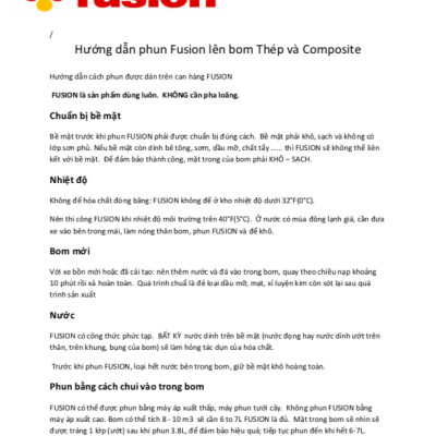 Fusion - Chống dính bê tông