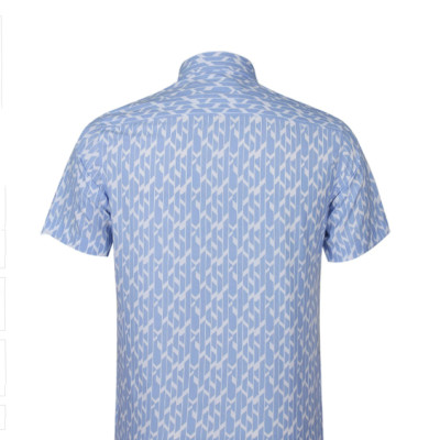 Áo sơ mi Khatoco tay ngắn lai ngang