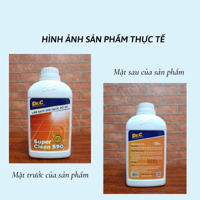 Làm Sạch Sàn Gạch, Thiết Bị Men Sứ - Super Clean S90 Tẩy Xi Măng, Vôi Vữa Trên Bề Mặt Sàn Gạch Loại Bỏ Rong Rêu Hiệu Quả
