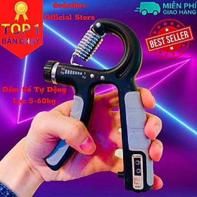 Kìm Bóp Tay Kìm Tập Cơ Tay Dụng Cụ Tập Gym Tại Nhà Điều Chỉnh Lực 10-60kg Có Đếm số tự động