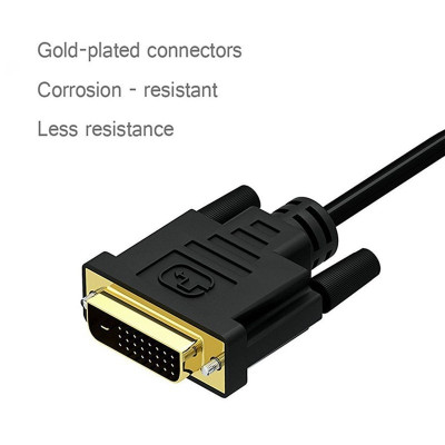 SOAIY Cáp Chuyển Đổi DVI 24+1 Sang VGA Full HD 1080P - Hàng Nhập Khẩu