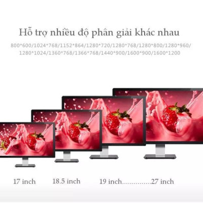 Ugreen UG11634VG101TK 15M màu Đen Cáp tín hiệu 2 đầu VGA - HÀNG CHÍNH HÃNG