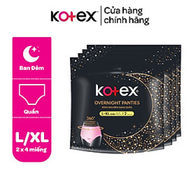 Combo Gói Kotex đêm dạng quần cõ M/L 2 quần