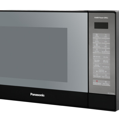 Lò vi sóng có nướng Panasonic NN-GT65JBYUE - Dung tích lớn 31L, 19 thực đơn tự động, Công suất 1000W, Bảng điền khiển điện tử tiếng Việt, Inverter tiết kiệm điện - Hàng chính hãng - Bảo hành chính hãng 12 tháng