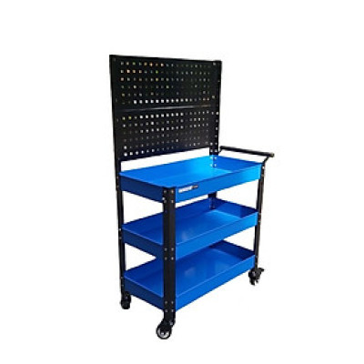 XE ĐẨY DỤNG  CỤ 3 NGĂN CÓ TẤM TREO