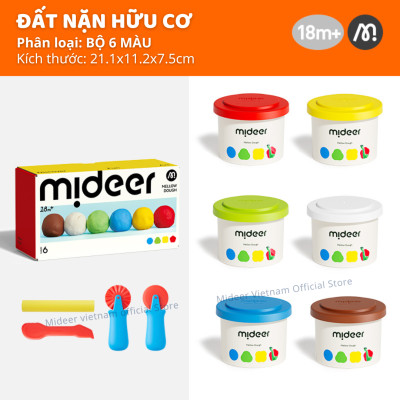 Đất nặn an toàn cho bé hữu cơ không dính tay mideer Mellow Dough Clay