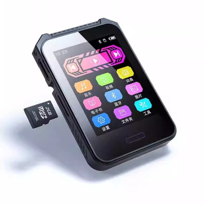 Máy Nghe Nhạc Ruizu C3 - Màn Hình 2.4 Inch, Bluetooth 5.3, Hỗ Trợ Đa Định Dạng MP3 WMA APE FLAC AAC, Hỗ Trợ Thẻ Nhớ Lên Tới 128Gb, Pin Lithium 300mAh 10 Tiếng, Sạc Nhanh Type-C, Kết Nối PC, Ghi Âm, Học Sinh, Sinh Viên, Thể Thao - Hàng Chính Hãng