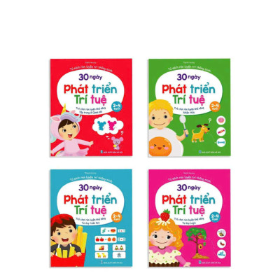 Tủ Sách Rèn Luyện Trí Thông Minh - 30 Ngày Phát Triển Trí Tuệ Dành Cho Bé 2-4 Tuổi