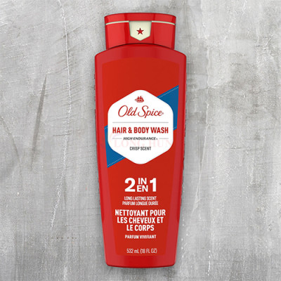 Sữa tắm dầu gội Old Spice Hair Body Wash High Endurance (532ml) - Hàng chính hãng