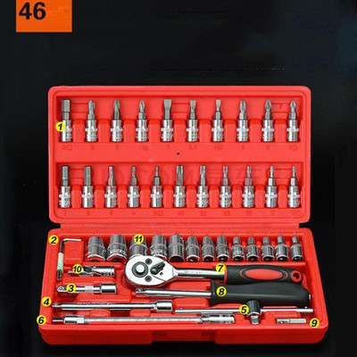 Bộ dụng cụ tháo vặn ốc vít TV-46, Bộ dụng cụ mở ốc vít 46 chi tiết