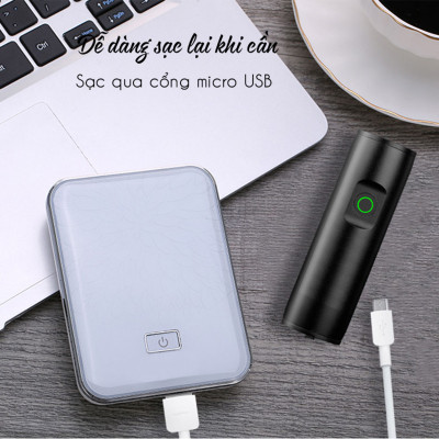 Pha Xe Đạp Mini 300 lumens EOS290 Sạc Điện USB Sáng Mạnh 3 Chế Độ Chống Nước Vỏ Hợp Kim Nhôm (pin 2000mAh) MaiLee