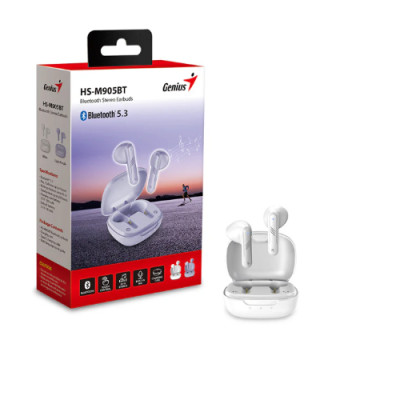 Tai nghe nhét tai Bluetooth Genius True Wireless HS-M905BT- Hàng chính hãng
