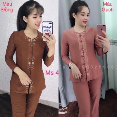 Đồ Lam Đi Chùa # Khoá Lắc Sen # Quần Áo Nữ 