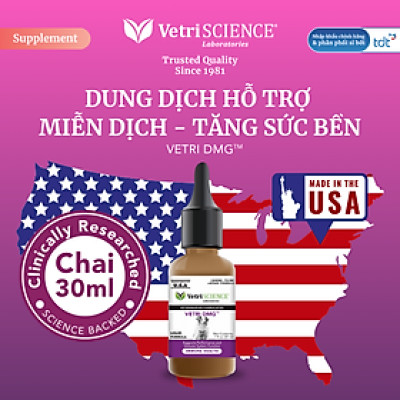 DUNG DỊCH HỖ TRỢ MIỄN DỊCH & TĂNG CƯỜNG SỨC BỀN CHO CHÓ MÈO VETRI DMG FOODSCIENCE [ 30ml ]