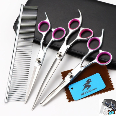 Bộ Kéo Spa Cắt Tỉa Lông 3 Kéo Và 1 Lược Chuyên Dụng Cho Chó Mèo