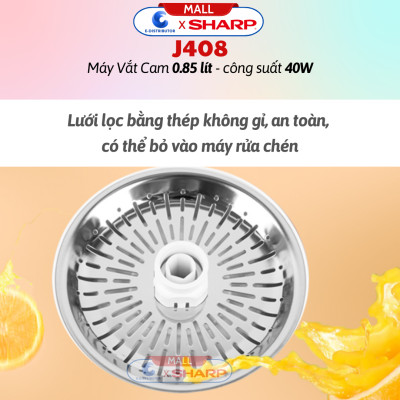 Máy vắt cam Sharp EJ-J408-WH - Hàng chính hãng