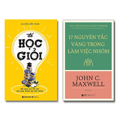 Combo Sách Kĩ Năng Sống: Để học giỏi  + 17 Nguyên tắc vàng trong làm việc nhóm