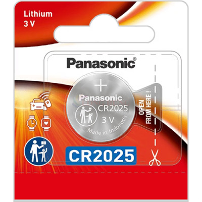 Vỉ Pin nút Panasonic 3V CR-2025/5BN (1 viên/5 viên) - Hàng chính hãng