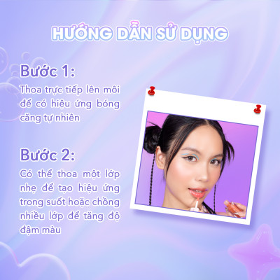 Son Bóng myKella Dưỡng Ẩm Lâu Trôi Màu Hồng