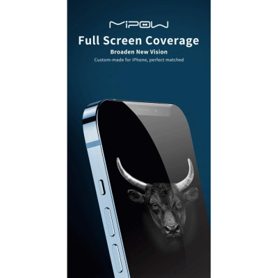 Cường Lực Mipow Kingbull Chống Nhìn Trộm Premium HD 2.7D For iPhone 13/13 PRO/13PRO MAX - Hàng Chính Hãng