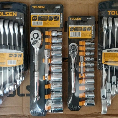 BỘ TUÝP VÀ CẦN MỞ 3/8 INCH HỆ INCH 12 CHI TIẾT TOLSEN 15391 - HÀNG CHÍNH HÃNG