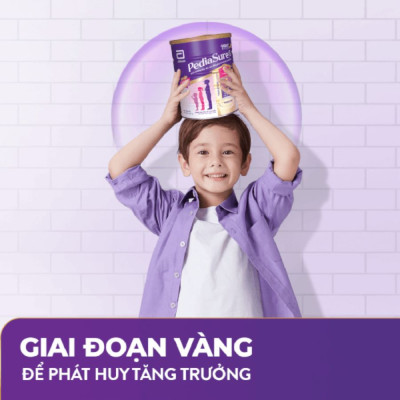 Sữa Bột Abbott Pediasure B/A hương Vani Ít Ngọt Lon 380g