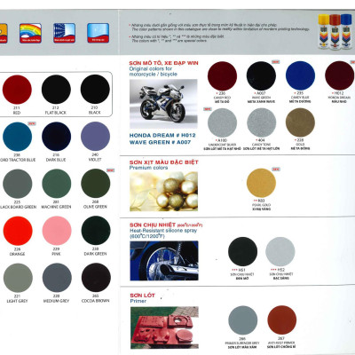 Sơn xịt xe máy Win màu Gold 228 400ml