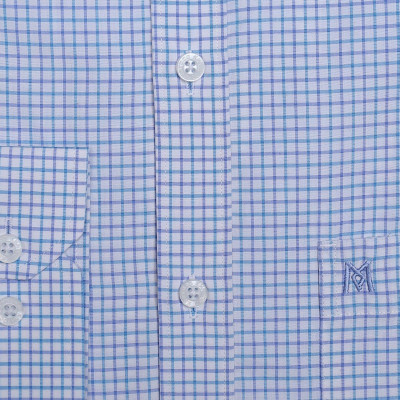 Áo sơ mi nam KHATOCO dài tay caro A1MD498T1-CNCR582-2608-D