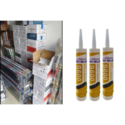 Keo Silicone S600-25 Lon; Hộp=25 Lon/300ml; Đủ Mầu Sắc