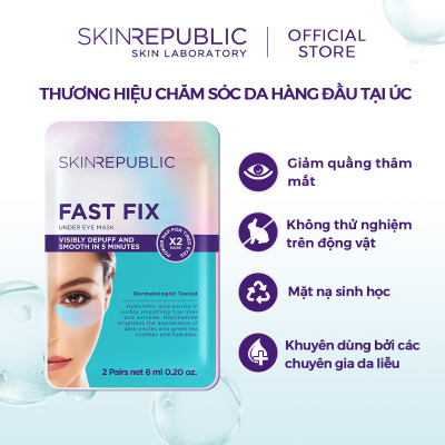 Combo 10 Mặt nạ mắt Skin Republic Fast Fix Holographic Foil Under Eye Patch (2 cặp) 6ml
