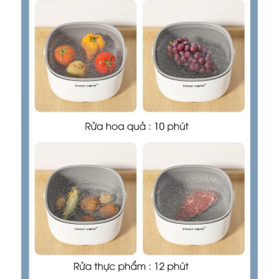 Máy Khử Trùng Hoa Quả Thựjc Phẩm SMART HOME An Toàn Cho Gia Đình:  Chống Chất Trừ Sâu và Vi Khuẩn, ĐỒ TRANG TRÍ NHÀ CỬA