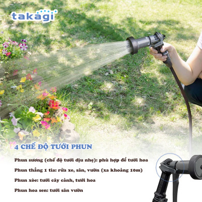 Bộ cuộn ống tưới cây 30m Tough Brown Takagi R330TBR