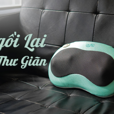 |GIÁ SỐC| Gối Massage nhiệt hồng ngoại  G-Minnie Care| Công nghệ massage Shiatsu 3D | 1 Năm Bảo Hành