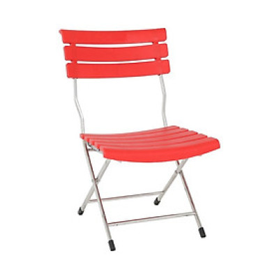 [Chính hãng Qui Phúc] Ghế xếp nhựa 8 nan khung inox chân cao 85cm, phù hợp các quán trà sữa