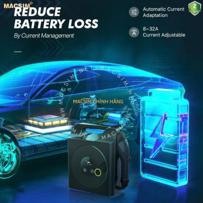 Sạc di động cao cấp ô tô điện Vinfast e34 - Sạc di động cao cấp ev 3,68KW (6-16A) chính hãng Macsim