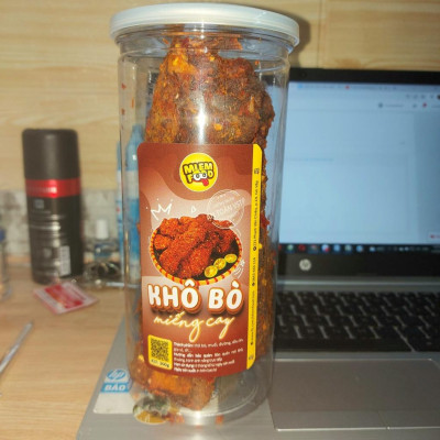 Khô bò miếng thượng hạng NGON 300g nhà MLEM FOOD