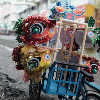 MÔ HÌNH TỰ LẮP RÁP DIY SÀI GÒN XƯA - XE LÂN - HR11