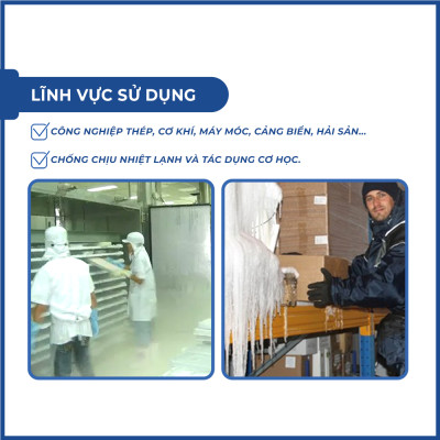 Bao tay phòng lạnh Deltaplus HERCULE VV750 chịu lạnh đến -30 độ C nhập khẩu chính hãng