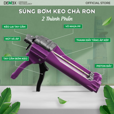 Bộ Dụng Cụ Thi Công Keo Chà Ron 2 Thành Phần - Keo Chít Mạch Chống Thấm, Không Chứa Chất Gây Ung Thư