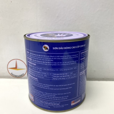 Sơn dầu cao cấp TOA Con Vịt màu trắng mờ MD 222 _ 800 ml