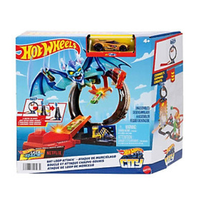Đồ Chơi Mô Hình City Trạm Lốp Xe Dơi Siêu Đẳng HOT WHEELS HTN78/HDR29
