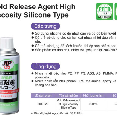  Chất tách khuôn, chống dính khuôn silicone JIP122