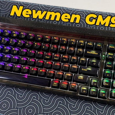 Bàn phím cơ Newmen GM980 Black Star ( Azure/ Misty rain ) - Hàng Chính Hãng 